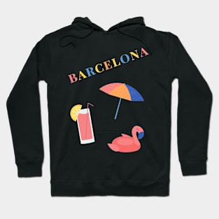 Barcelona Summer Vacation Essentials Hoodie